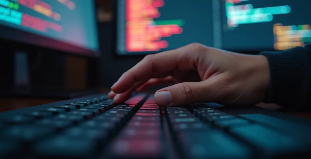 Makroaufnahme von Code-Editor mit CSS-Platzhalter-Definitionen