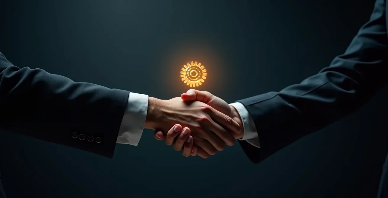 Visualisierung des Mentor-Frameworks: Kunde als Held seiner eigenen B2B-Erfolgsgeschichte