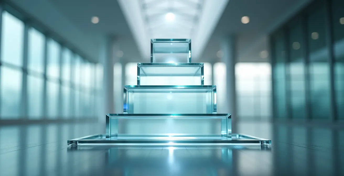 Visualisierung einer optimierten Menüstruktur mit drei Ebenen
