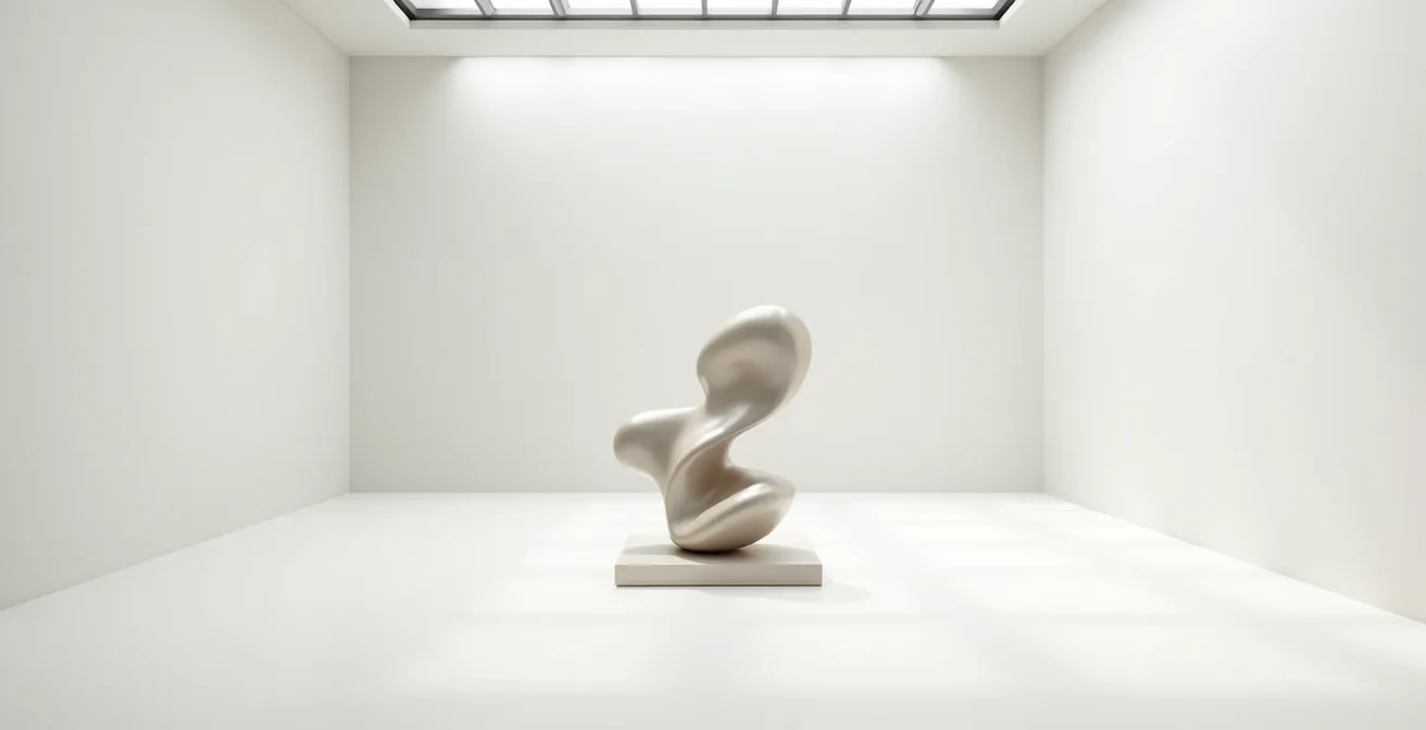 Minimalistische Darstellung eines Premium-Markenauftritts mit subtilen visuellen Elementen, die Eleganz und Konsistenz ausstrahlen